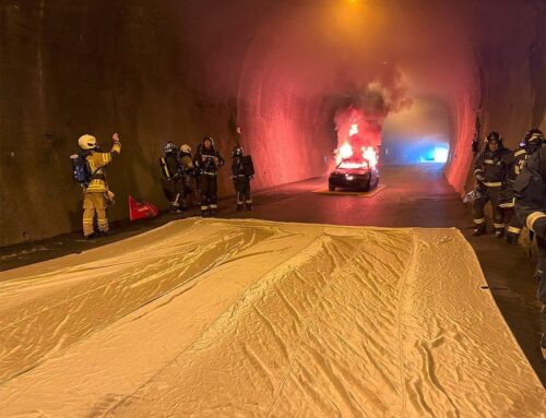 Test pratique sur les incendies dans les tunnels