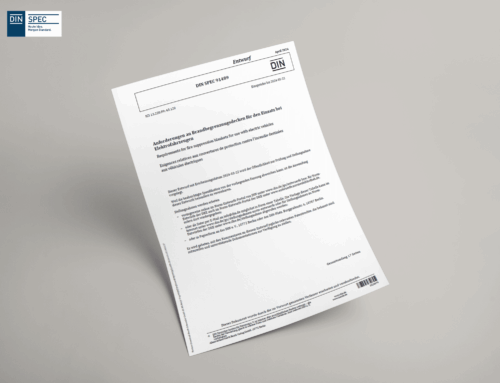DIN SPEC 91489 : Exigences pour les couvertures anti-feu pour les véhicules électriques
